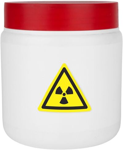 Radioactive Warning Labels and Signs Set, Yellow and Black, Multiple Shapes and Sizes in Saudi Arabia
