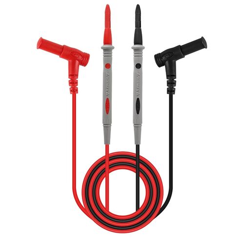 2Pack 4mm Banana Plug to Jack Male to Female Connectors Multimeter Test Lead Extensions Heavy Duty 14AWG Silicone Wires for Professional Electrical Testing in Kuwait