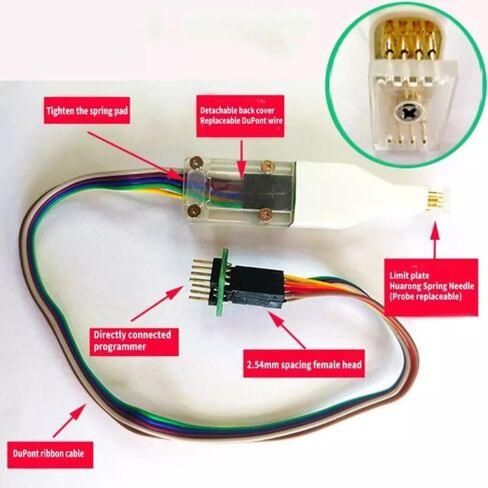 SOP8 150mil Connectors Test Clip Cable 4.4mm Space for EEPROM Programming in Saudi Arabia