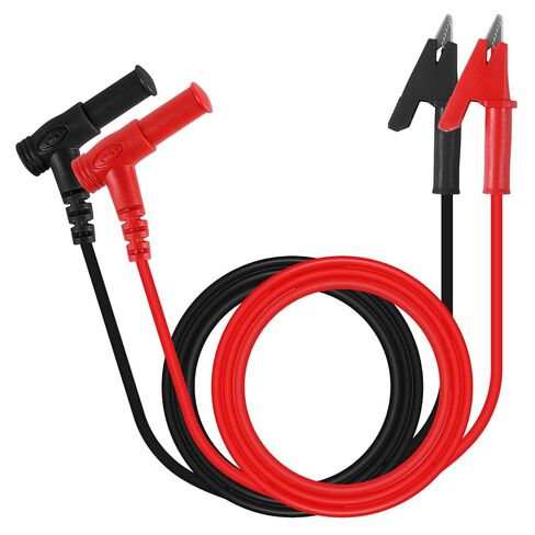 2Pack 4mm Banana Plug to Jack Male to Female Connectors Multimeter Test Lead Extensions Heavy Duty 14AWG Silicone Wires for Professional Electrical Testing in Kuwait