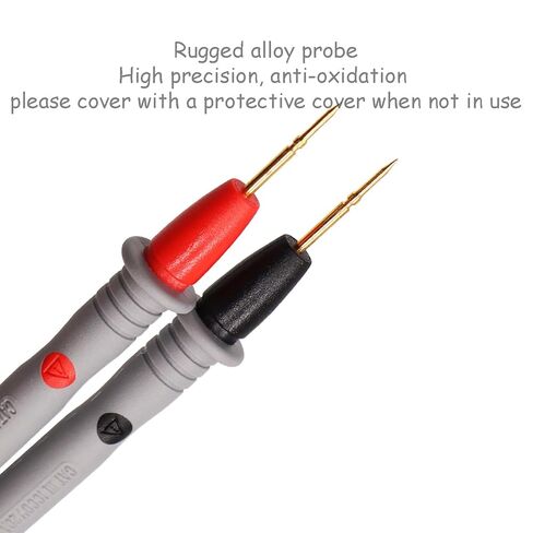 Ultra-Sharp Gold-Plated Probe Silicone Test Lead 40.5 inch/103cm | Multimeter Universal Silicone Test Leads for Fluke/AstroAI/Klein Multimeter Electronic Clamp Tester in Saudi Arabia