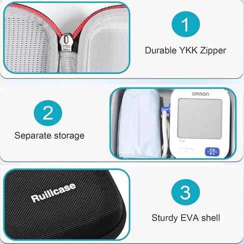 Carrying Case for OMRON Iron/Bronze/Silver/Gold / 7 Series / 3 Series Blood Pressure Monitor & yuwell Blood Pressure Monitor (Case Only) in Saudi Arabia