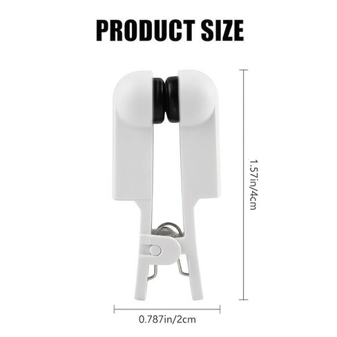 1 Pair Ear Clip Electrodes,White Rubber Reusable Ear Clips,Ear Clip Accessories,Meridian Point Stimulation Accessory Compatible with TENS 7000 and Standard Devices in Saudi Arabia