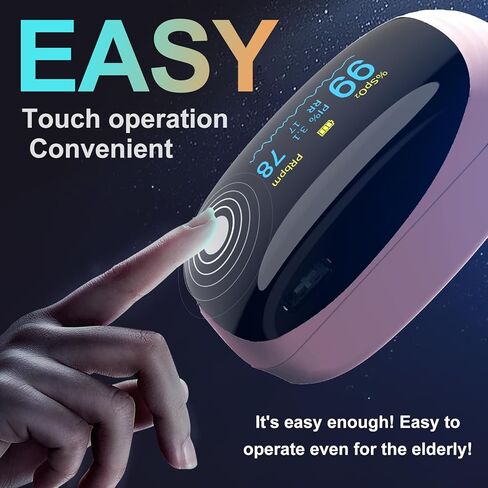 Pulse oximeter fingertip, Oxygen Monitor fingertip Rechargeable, Oxygen Meter Finger Pulse Oximeter for Over-The-Counter Use - Precision Rapid Oximeter SpO2 Readings Outdoor Sports Home-OTC - Pink in Saudi Arabia