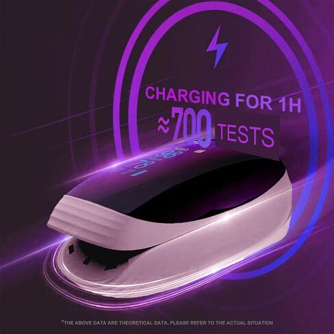 Pulse oximeter fingertip, Oxygen Monitor fingertip Rechargeable, Oxygen Meter Finger Pulse Oximeter for Over-The-Counter Use - Precision Rapid Oximeter SpO2 Readings Outdoor Sports Home-OTC - Pink in Saudi Arabia