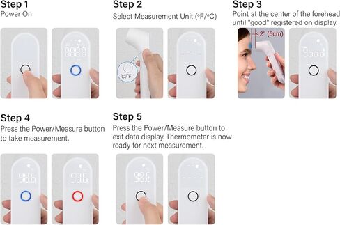 Innovo Medical Deluxe Fingertip Pulse Oximeter and Touchless Digital Forehead Thermometer Bundle in Saudi Arabia
