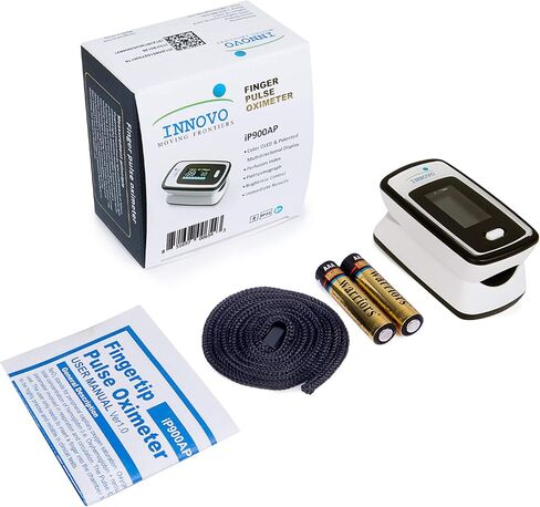Innovo Medical Deluxe Fingertip Pulse Oximeter and Touchless Digital Forehead Thermometer Bundle in Saudi Arabia