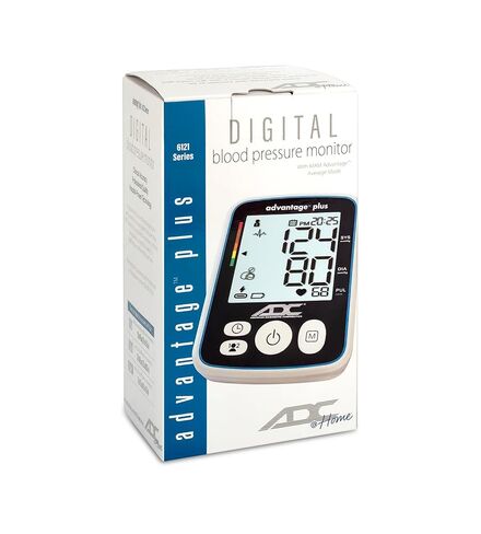 ADC Advantage Plus 6121 Automatic Digital Blood Pressure Monitor, Adult Extended-Range Upper-Arm Cuff, Navy in Saudi Arabia