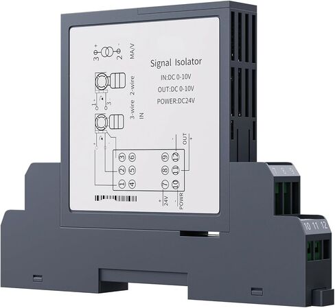 DC24V Analog Signal Isolator 0-75mV 4-20mA 0-10V 0-5V RS485 DC Signal Isolator 1 in 1 Out 1 in 2 Out Currnent Voltage Signal Converter(0-10V) in Saudi Arabia