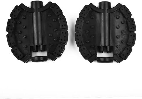 Replacement Pedals for Bicycle and Tricycle, Black Plastic Bike Foot Rest Accessories, 2-Pack in Saudi Arabia