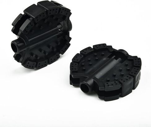 Replacement Pedals for Bicycle and Tricycle, Black Plastic Bike Foot Rest Accessories, 2-Pack in Saudi Arabia
