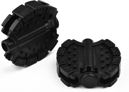 Replacement Pedals for Bicycle and Tricycle, Black Plastic Bike Foot Rest Accessories, 2-Pack in Saudi Arabia