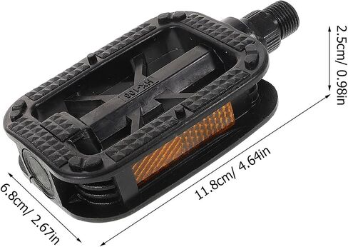 2pcs Bicycle Pedals Cycling Pedals Plastic Anti-Skid Outdoor Bike with Metric Thread for Mountain Bike Accessories and Road Replacement Parts in Saudi Arabia