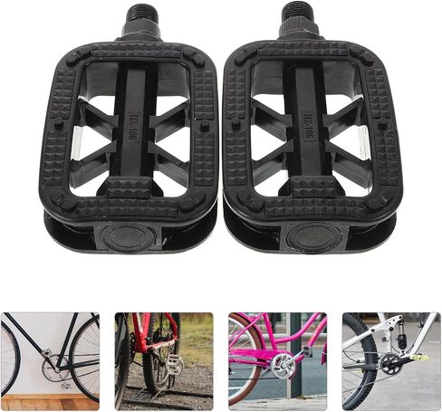 2pcs Bicycle Pedals Cycling Pedals Plastic Anti-Skid Outdoor Bike with Metric Thread for Mountain Bike Accessories and Road Replacement Parts in Saudi Arabia