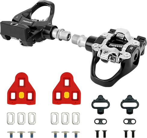 Thinvik Indoor Fitness Exercise Bike Pedals & Cleats for Peloton, Look Delta & Shimano SPD for Mountain Bike/Spin Bike in Saudi Arabia