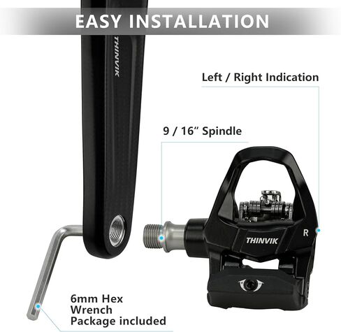 Thinvik Indoor Fitness Exercise Bike Pedals & Cleats for Peloton, Look Delta & Shimano SPD for Mountain Bike/Spin Bike in Saudi Arabia