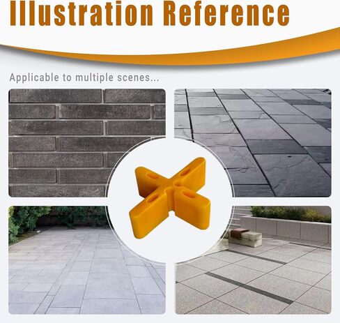 Break Point Spacer Tall Tile Spacer 5/8 Thickness Leveling Clips Floor Slab Spacers 50PCs Paver Joint Spacers for Patio for Consistent Patio,Walkway,and Landscaping Projects in Kuwait