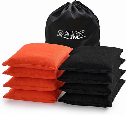 JMEXSUSS Weather Resistant Standard Cornhole Bags, Set of 8 Regulation Professional Corn Hole Bags for Tossing Game,Corn Hole Beans Bags with Tote Bag in Kuwait
