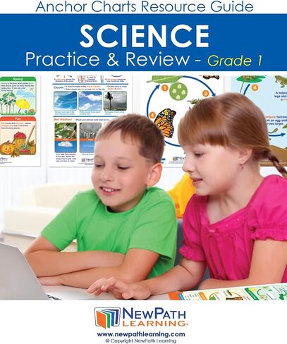 NewPath Learning Grade 1 Science Anchor Charts Set of 10 (12x18") & 25-Page Resource Guide Covering Life Science, Earth Science & Human Body for Classroom & Homeschool Use (94-9910) in Saudi Arabia