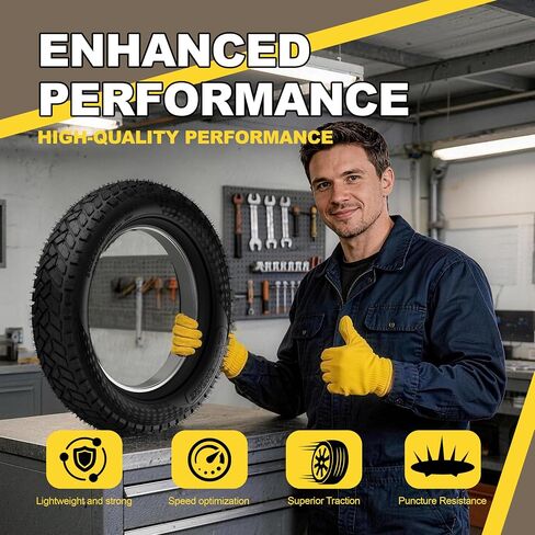 إطارات دراجة كهربائية بإطار سميك 20x4.0، عبوة واحدة | إطار عالي التحمل، مداس اتجاهي لجميع التضاريس، إطار دراجة بديل مقاوم للثقب لركوب الشوارع والممرات in Kuwait