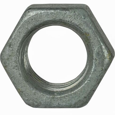 1"-8 Finished Hex Nuts, Grade 2 Steel, Hot Dip Galvanized Finish HDG, Quantity 5 By Fastenere in Kuwait