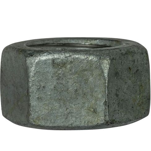 1"-8 Finished Hex Nuts, Grade 2 Steel, Hot Dip Galvanized Finish HDG, Quantity 5 By Fastenere in Kuwait