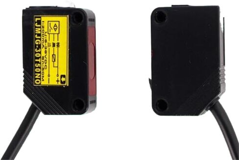 1pcs Square Photoswitch Sensor Photoelectric Sensor Switch 0-50M DC Three Wire Normally Open and Closed(DC NPN Normally Open) in Kuwait