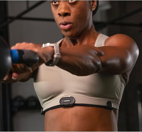 Garmin HRM-Fit، جهاز مراقبة معدل ضربات القلب مصمم للنساء، تصميم بمشبك in Kuwait