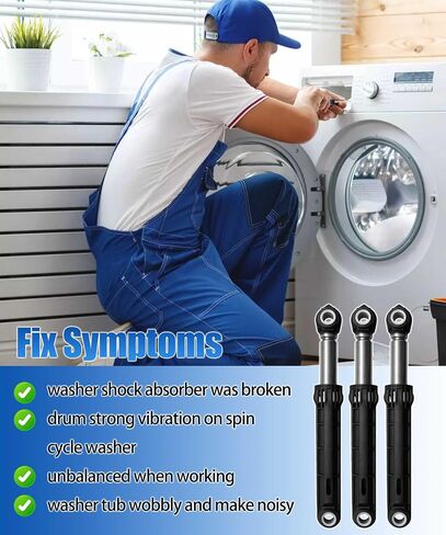 استبدال ممتص الصدمات ACV72909503 ACV72909501 مناسب لغسالة LG Kenmore WM3250HVA WM3570HWA WM3670HVA WM3700HWA WM3900HWA إلخ، استبدل AP5974356 PS11707466 3283589-3 قطع in Kuwait