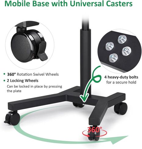 WinSpin 36" 3in1 Prize Wheel with Mobile Base Spinning Raffle Trade Show Market in Kuwait