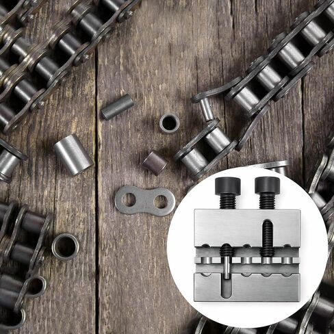 #35 Chain Breaker Tool, 1PC Racing Breaking Press, CNC Cacbon Steel Material Construction, Heavy Duty Precision Chain Grooves Breaking Tool, 6 Pins Design in Kuwait