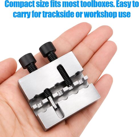 #35 Chain Breaker Tool, 1PC Racing Breaking Press, CNC Cacbon Steel Material Construction, Heavy Duty Precision Chain Grooves Breaking Tool, 6 Pins Design in Kuwait