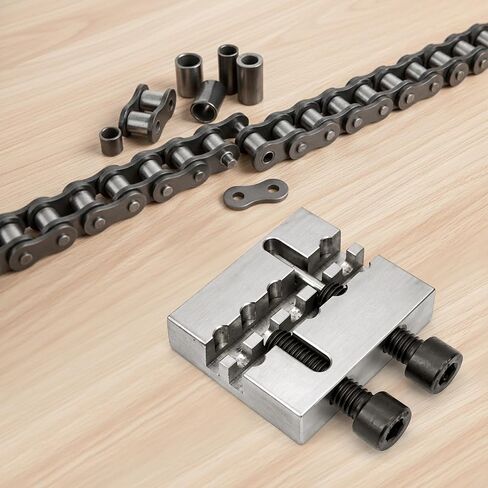 #35 Chain Breaker Tool, 1PC Racing Breaking Press, CNC Cacbon Steel Material Construction, Heavy Duty Precision Chain Grooves Breaking Tool, 6 Pins Design in Kuwait