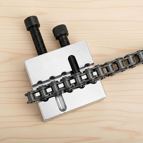 #35 Chain Breaker Tool, 1PC Racing Breaking Press, CNC Cacbon Steel Material Construction, Heavy Duty Precision Chain Grooves Breaking Tool, 6 Pins Design in Kuwait