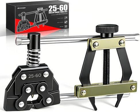 Roller Chain Tools Kit, Chain Breaker Tool Kit with Holder Puller & Cutter for #25-60 Bicycle Motorcycle Chains, Carbon Steel Chain Breaker Tool in Kuwait