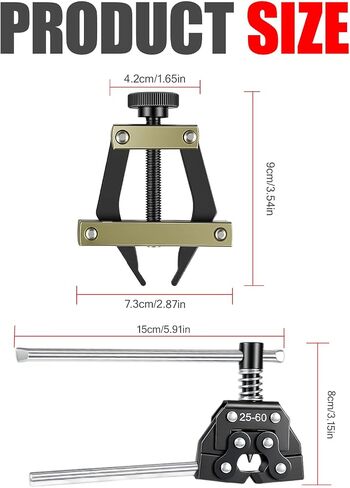 Roller Chain Tools Kit, Chain Breaker Tool Kit with Holder Puller & Cutter for #25-60 Bicycle Motorcycle Chains, Carbon Steel Chain Breaker Tool in Kuwait