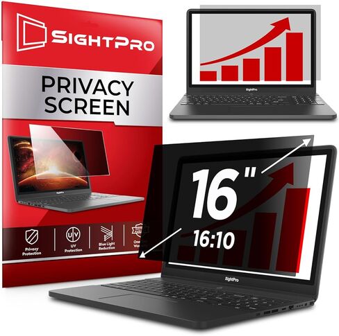13.3 Inch 16:9 Laptop Privacy Screen Filter - Computer Monitor Privacy Shield and Protector - High Clarity in Kuwait