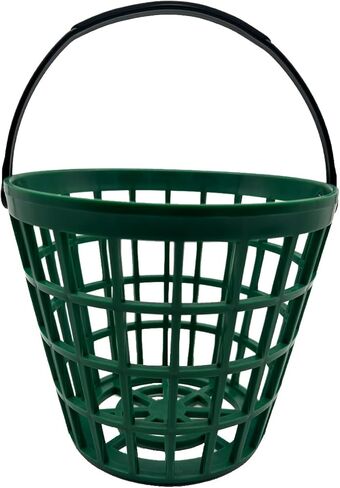 Golf Balls Basket Ball Bucket Golf Balls Container Case with Handle,Balls Holder, Can Holds 25 Balls,Green Color in Kuwait