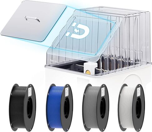 BIQU PopCap Transparent Top Cover for Snapmaker U1, Noise Reduction, Dustproof and Insulated, High-Temp Resistant PC Enclosure with 4KG PLA GO Filaments, Magnetic Hatch and Storage Tool in Kuwait