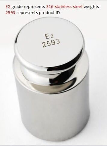 Huanyu Calibration Weights Set 1mg-200g E2 Grade 316 Stainless Steel for Digital Scale,23 pcs (1mg-200g) in Kuwait