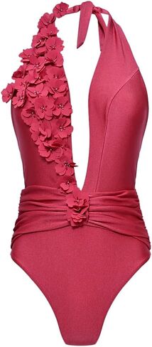 PatBO Sunstone Lycra Plunge Bodysuit in Kuwait