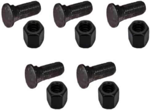 Replacement For Compatible With 5 Plow Bolt & Nut for Blades/Cutting Edge 5/8-11x2 1/4 Grade 8 Dome Head in Kuwait