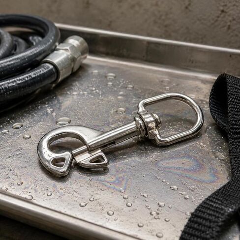 Diving Hook Stainless Steel Self Closing Latch Hook One Piece Dive Gear for Scuba Divers in Kuwait
