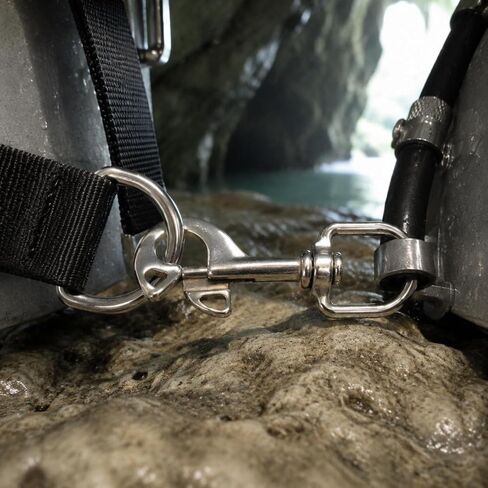 Diving Hook Stainless Steel Self Closing Latch Hook One Piece Dive Gear for Scuba Divers in Kuwait