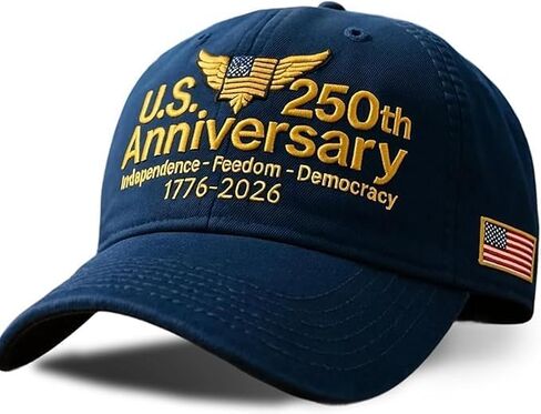 USA 250th Anniversary Hat Adjustable Embroidered Patriotic Baseball Cap 250th Anniversary Hat for Men Women Multi in Kuwait