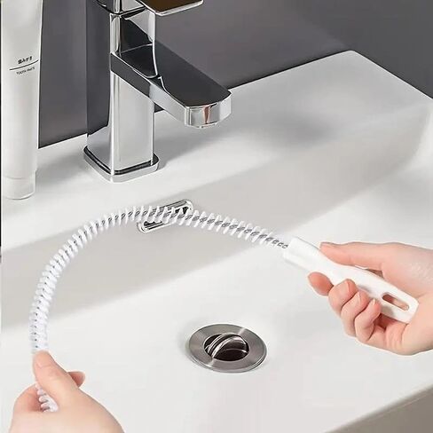 1pc Flexible Drain Cleaning Brush, Household sewer hair catcher, drainage blockage remover, cleaning tool in Kuwait