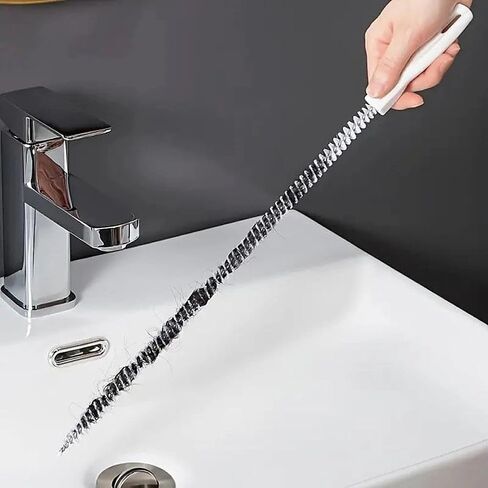 1pc Flexible Drain Cleaning Brush, Household sewer hair catcher, drainage blockage remover, cleaning tool in Kuwait