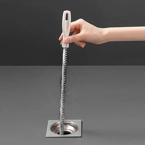 1pc Flexible Drain Cleaning Brush, Household sewer hair catcher, drainage blockage remover, cleaning tool in Kuwait