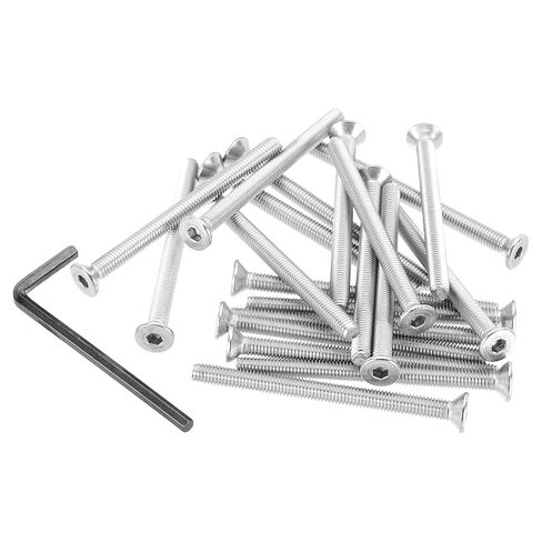 PATIKIL #8-32 x 4 Flat Head Socket Cap Screws, 10Pcs Countersunk Bolts Head Machine Screws 304 Stainless Steel (18-8) UNC Socket Drive Bolt Fasteners for Industry Machinery Household in Kuwait