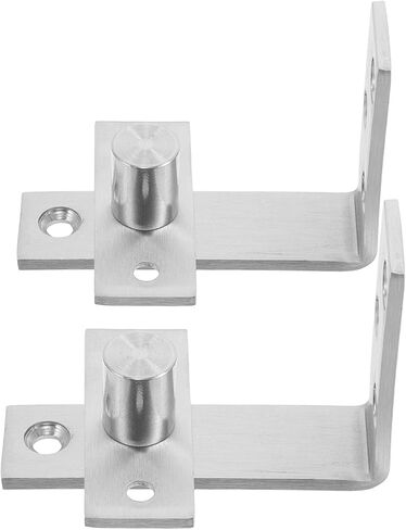 2pcs Stainless Steel Hidden Pivot Door Hinges for Heavy Duty Wood and Metal Doors Concealed with Top and Bottom Axle for Security and Home Use in Saudi Arabia